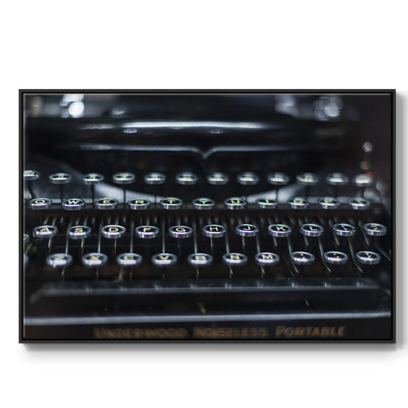 Endless Stories, reproduction d'art sur toile, H 41 po x l 27 po x P 2 po, Noir