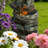 6-Tier Outdoor Cascading Stone Water Fountain with 3 LED Lights, Freestanding Led Fountain Decor for Garden, Patio, Yard & Deck, Natural Rock Appearance