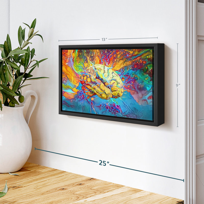 Abstract Brain Canvas Print, 9" H x 13" W