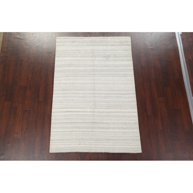 Stripe Gabbeh Oriental Area Rug 5x8