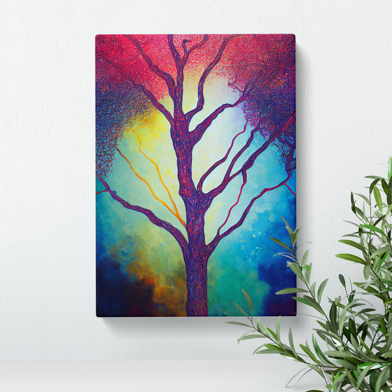 A Painted Tree No.3 - Wrapped Canvas, 50cm H x 35cm W x 3cm D