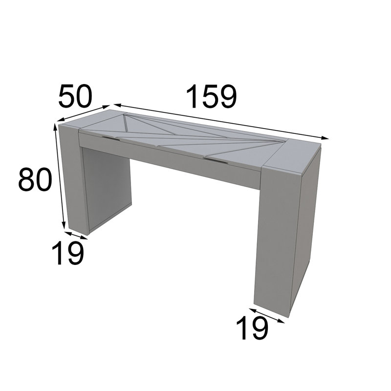 Mahaan Dressing Table with Mirror