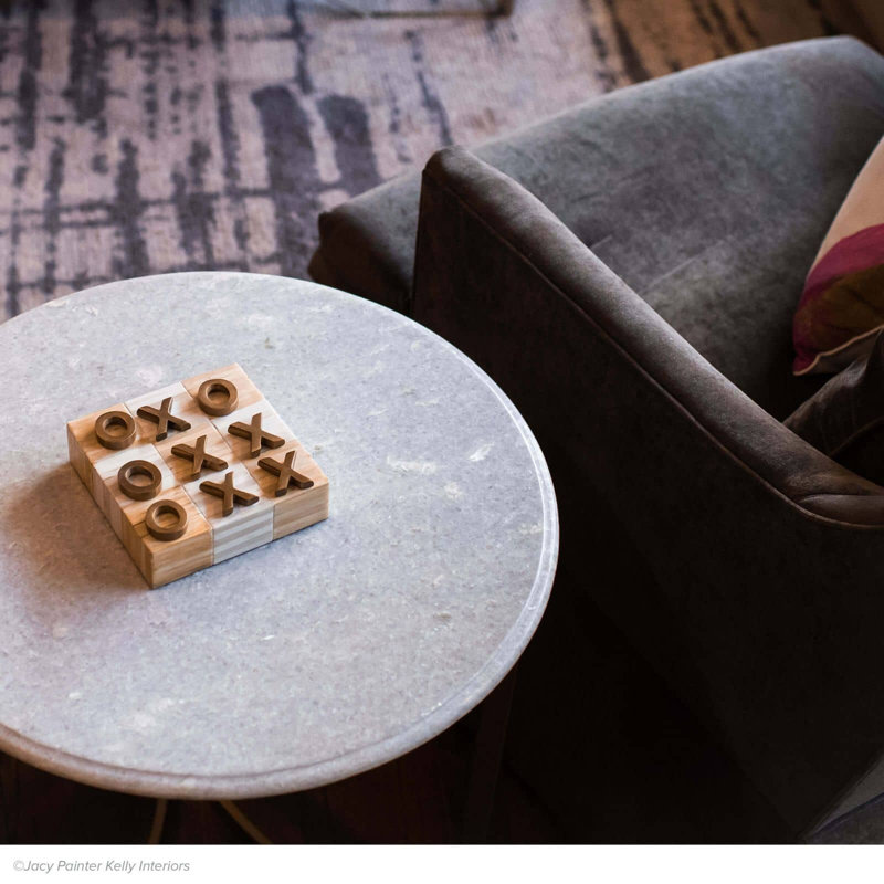 Tic Tac Toe Flat Board, Brass
