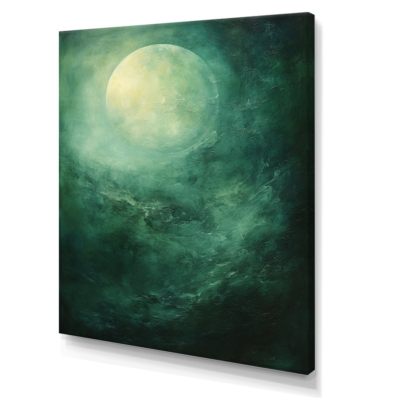 Jade Jewel Spooky Mooonlight Fog, Toile tendue, H 32 po x l 24 po x P 1 po