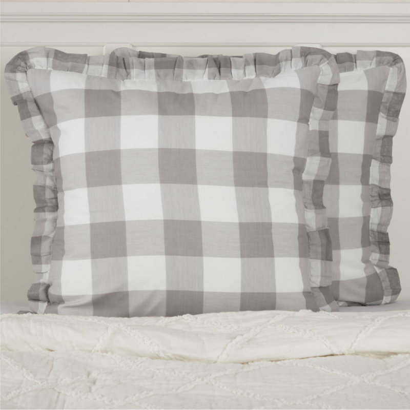 Cotton Plaid Sham Set
