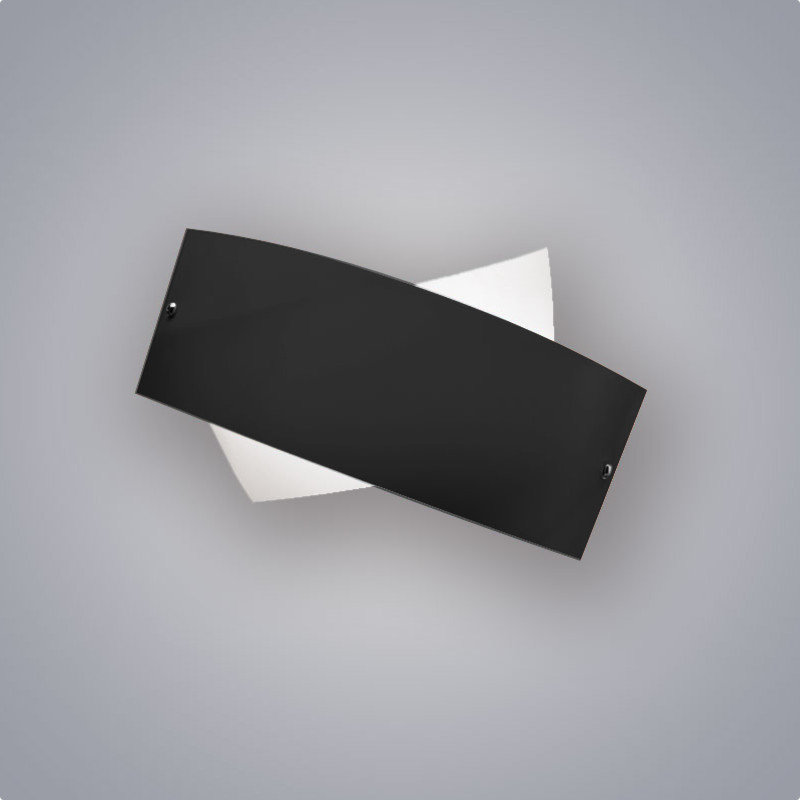Tourbillon 1 - Light Flush Mounted Sconce, Black/White