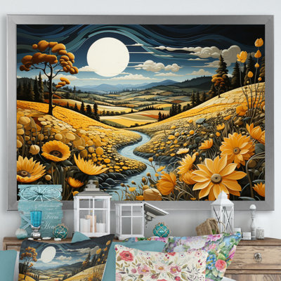 " Countryside Yellow Fields In I "