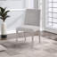 Chaise d'appoint en tissu gris clair