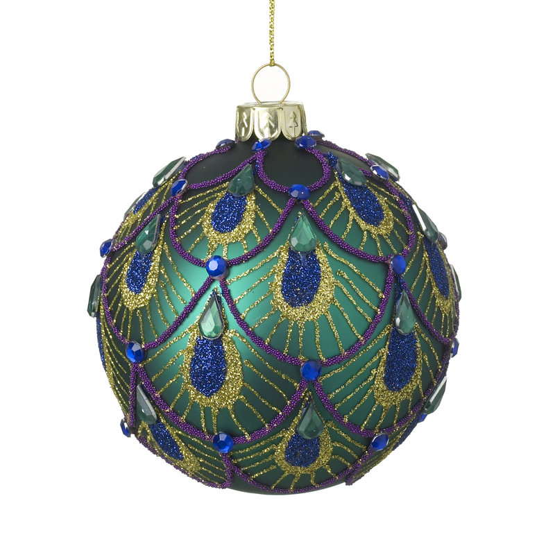 8cm Glass Bauble