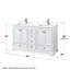 Meuble-lavabo double autoportant Deborah avec plateau en quartz-92726396-92726397-92726395
