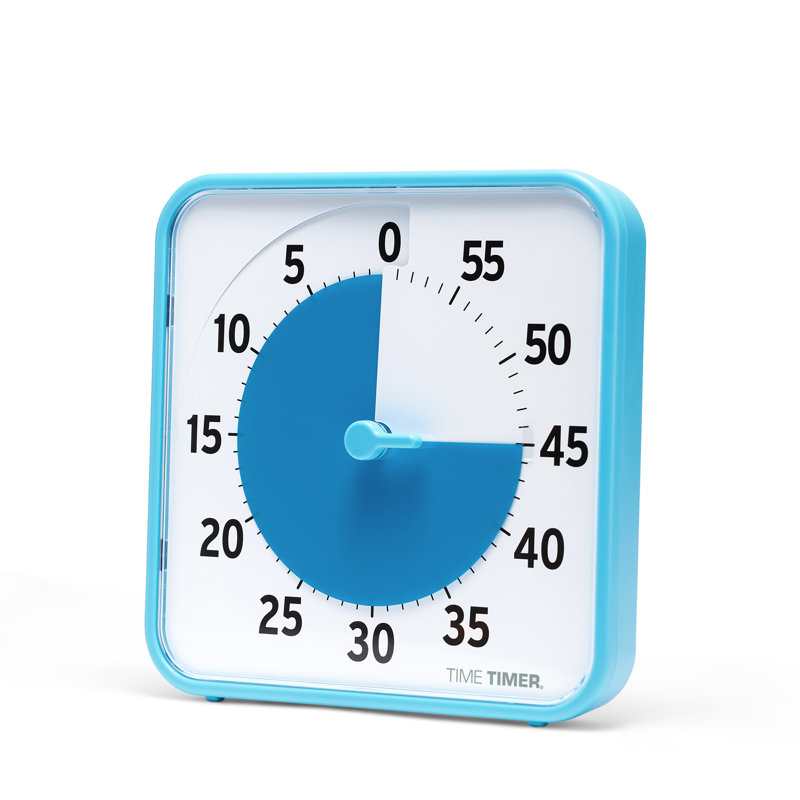 Time Timer Original 8" - Learning Center Classroom Set (Set of 3), Yellow/Red/Blue