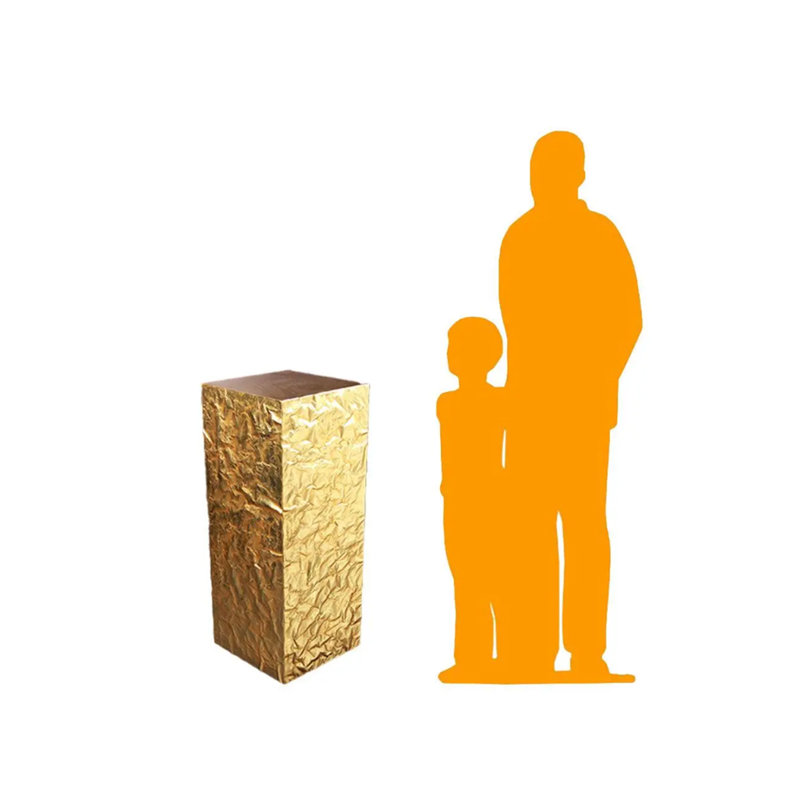 Medium Crumpled Pedestal Statue