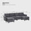 Canapé modulaire en U convertible-495660433