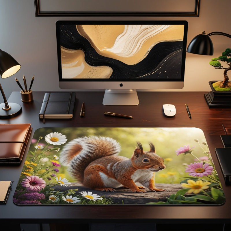 Polyester Desk Pad, 14.4x12.1