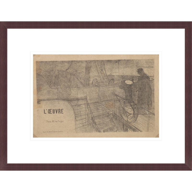 Couverture du programme de perspective du théâtre de l’œuvre par Henri de Toulouse-Lautrec, H 13,01 po x l 16,75 po