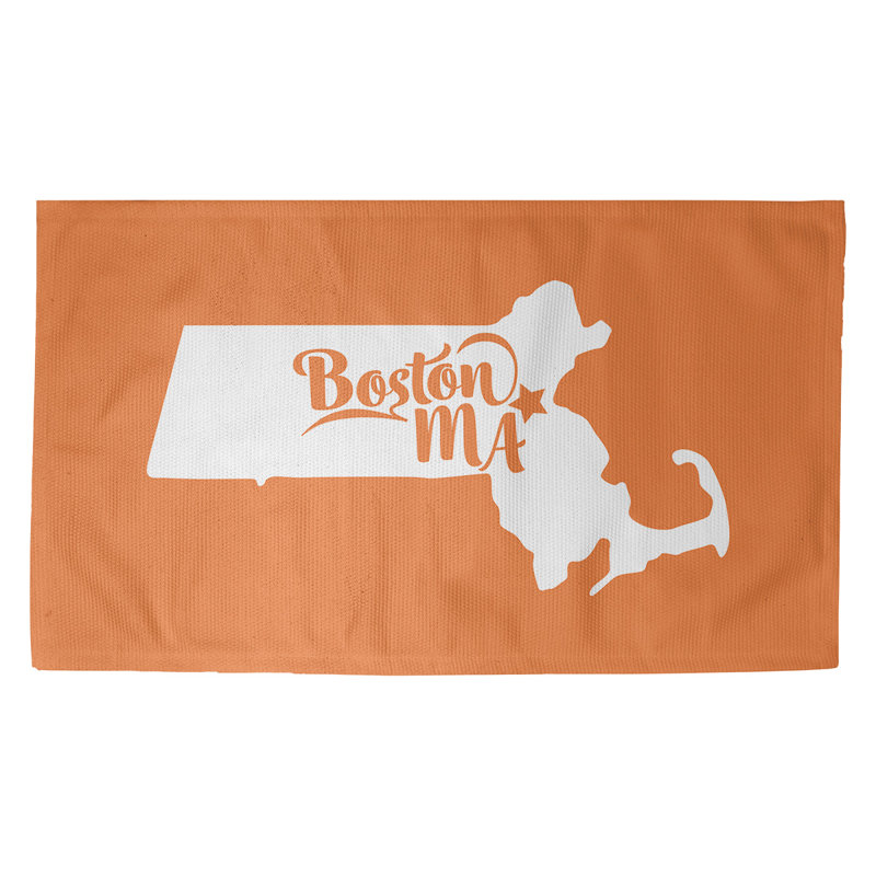 Tapis de l’aire orange boston massachusetts, Rectangle 2 pi x 3 pi, Oui