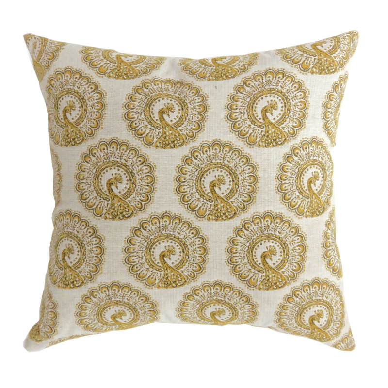 Square Pillow Cover & Insert, 22" x 22", Yellow