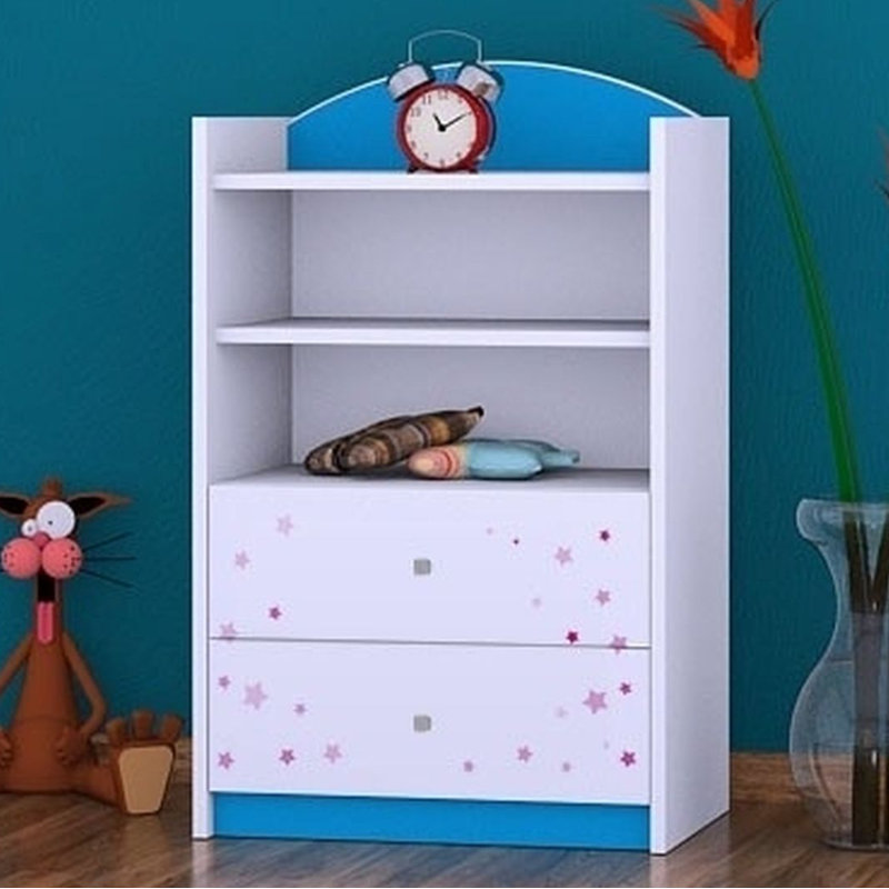 Madelyn 96cm H X 60cm W Kids Cube, Blue