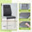 63" Dining Table Set for 4, Modern MDF Dining Table and Chairs with Faux Leather Upholstered Seats-1213288486-1213288480