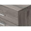 Classeur moderne avec roulettes, rangement, taupe, roulettes de style bureau, tiroirs, stratifié taupe,