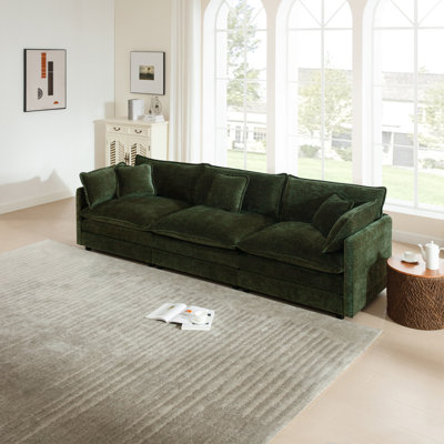 Upholstered Sofa, Chenille Sofa, 3 Seater, For Living Room