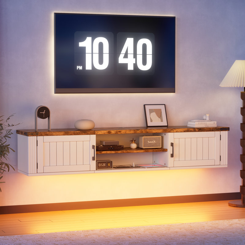 Floating Tv Stand With Doors