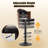Modern Swivel Bar Stools Set Of 2, Wooden Upholstered Pu Leather Barstools With Back & Footrest, Counter Height Bar Chairs For Kitchen Island-1126708838
