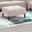Repose-pieds modulaire en suède rosé-368536727