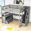 Lit mezzanine pour enfant avec tiroirs Casandra-741102680-741102663