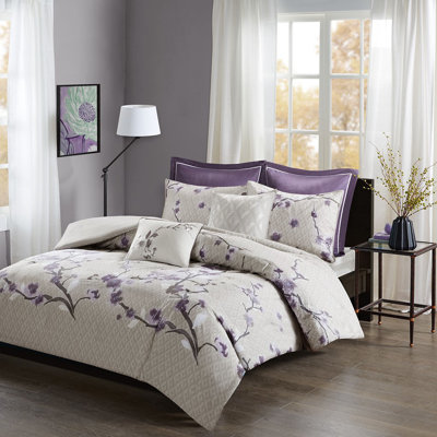 Ensemble de housse de couette en coton 7 pièces Gracie Mills Isaac