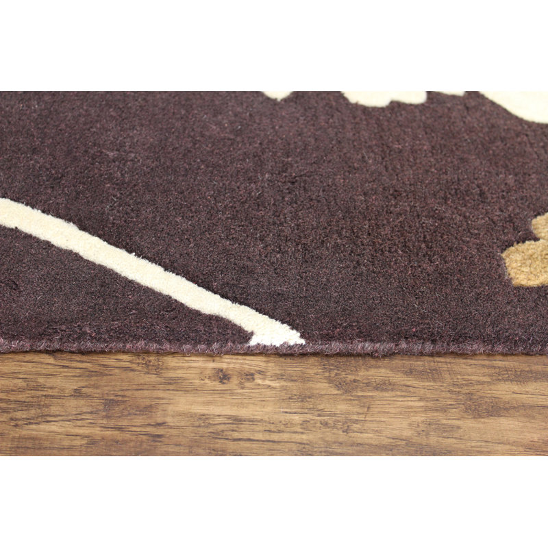 Mitcheldean Wool Floral Indoor Rug, Rectangle 5' x 8'