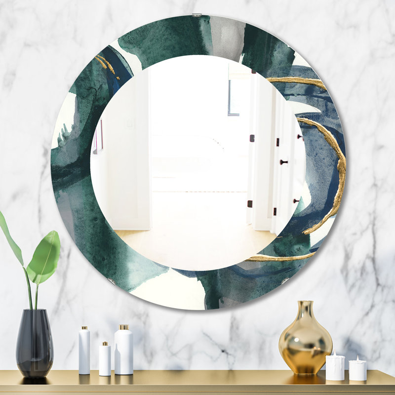 Miroir d'appoint mural Mettalic III, H 23,6 po x l 23,6 po