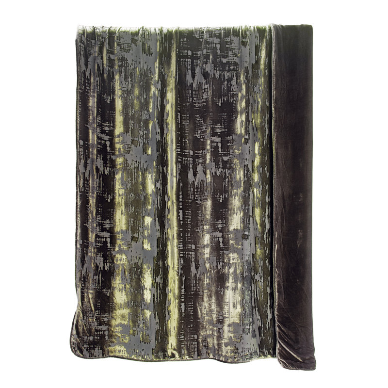 Brush Stroke Throw, Oregano, 52" W x 92" L