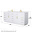 Beckett TK 84'' W Double Vanity-2080885330-2080885334-2080885328