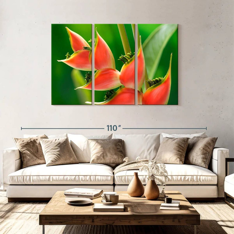 Harnek Heliconia Flower, 48" H x 74" W