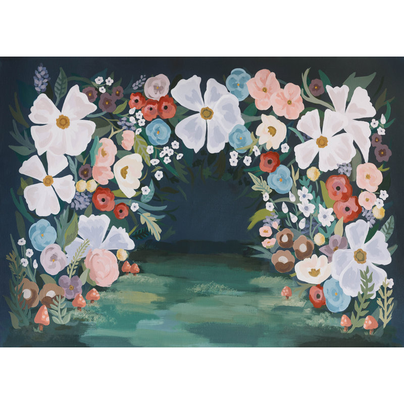 Floral Wallpaper by Melissa Cabrera, Non-Pasted