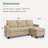 L-Shaped Reversible Sectional Upholstered Sofa Couch-1106006701