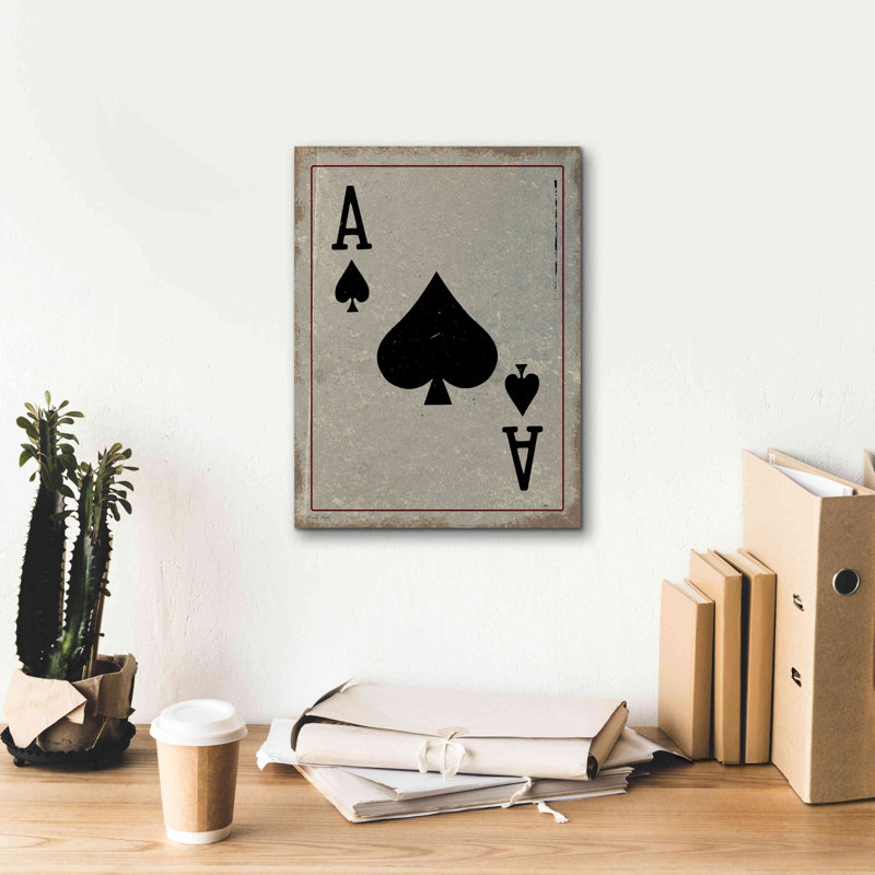 «Ace of Spades» par Cindy Jacobs, estampe numérique sur toile, H 16 po x l 12 po x P 0,75 po