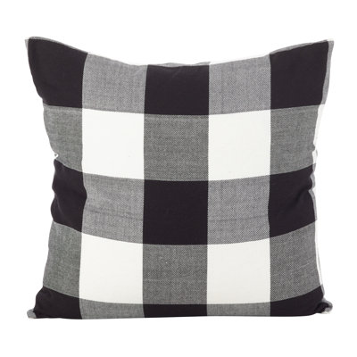  Housse de coussin intérieure / extérieure carrée à carreaux