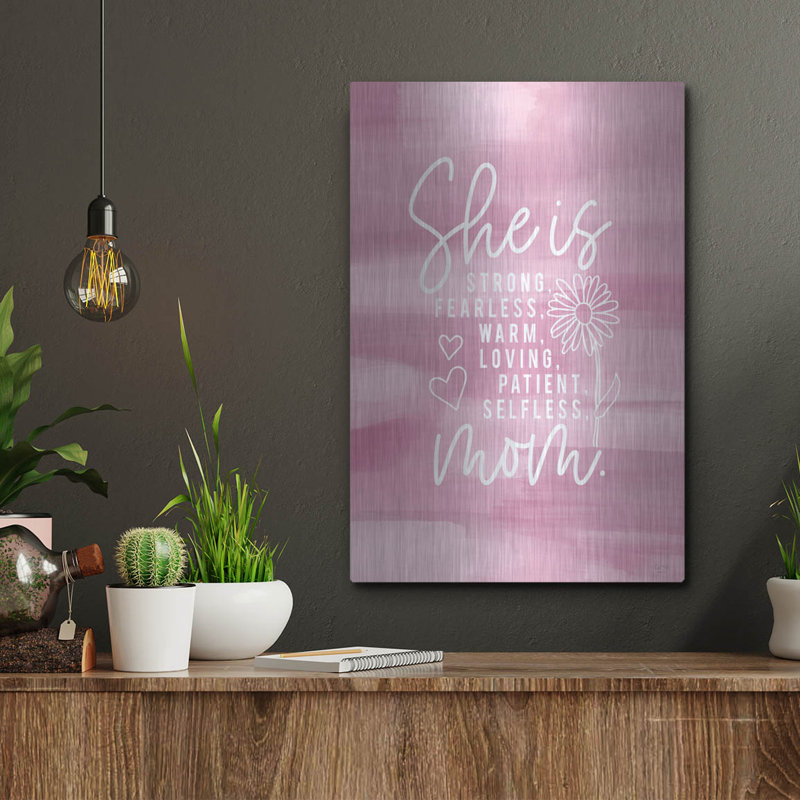 Art mural luxueux «She is Mom» par Lux + Me Designs, H 16 po x l 12 po