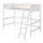 Solid Wood Twin Loft Bed With - White. Strong And Stable Construction. No Box Spring Or Foundation. 14 Slats For Added Support. Guard Rails . 79.5" X 41.8" 67.5". Assembly Required Build Reliability.-1267193240