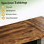 Table basse Woodgrain Design, table de pub, table de voeux
