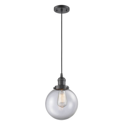 Luminaire suspendu sphère 1 lumière Clementina