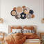 Ensemble de 10 paniers muraux bohème décoratifs fabriqués à la main
