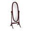 Miroir sur pied 59,25 "de haut avec finition naturelle, forme ovale-114776901-114776900
