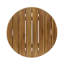 Table d'appoint d'extérieur en bois d'acacia 16 po, finition teck-1529223028