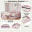 Upholstery Daybed With Shall Shaped Backrest And 2 Drawers-183085151
