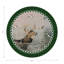 Sous-verres ronds en cuir vert vegan anglais-119015099