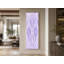 Impression sur toile mauve à motif géométrique de losanges-129920297