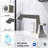 2-Handle Bathroom Sink Faucet Brushed Nickel 4 Inches Centerset Vanity Faucet 3 Hole Bathroom Faucet With Pop Up Drain & Supply Lines Modern Commercial Bathroom Faucets Lavatory Faucet 4069-NP-121292105